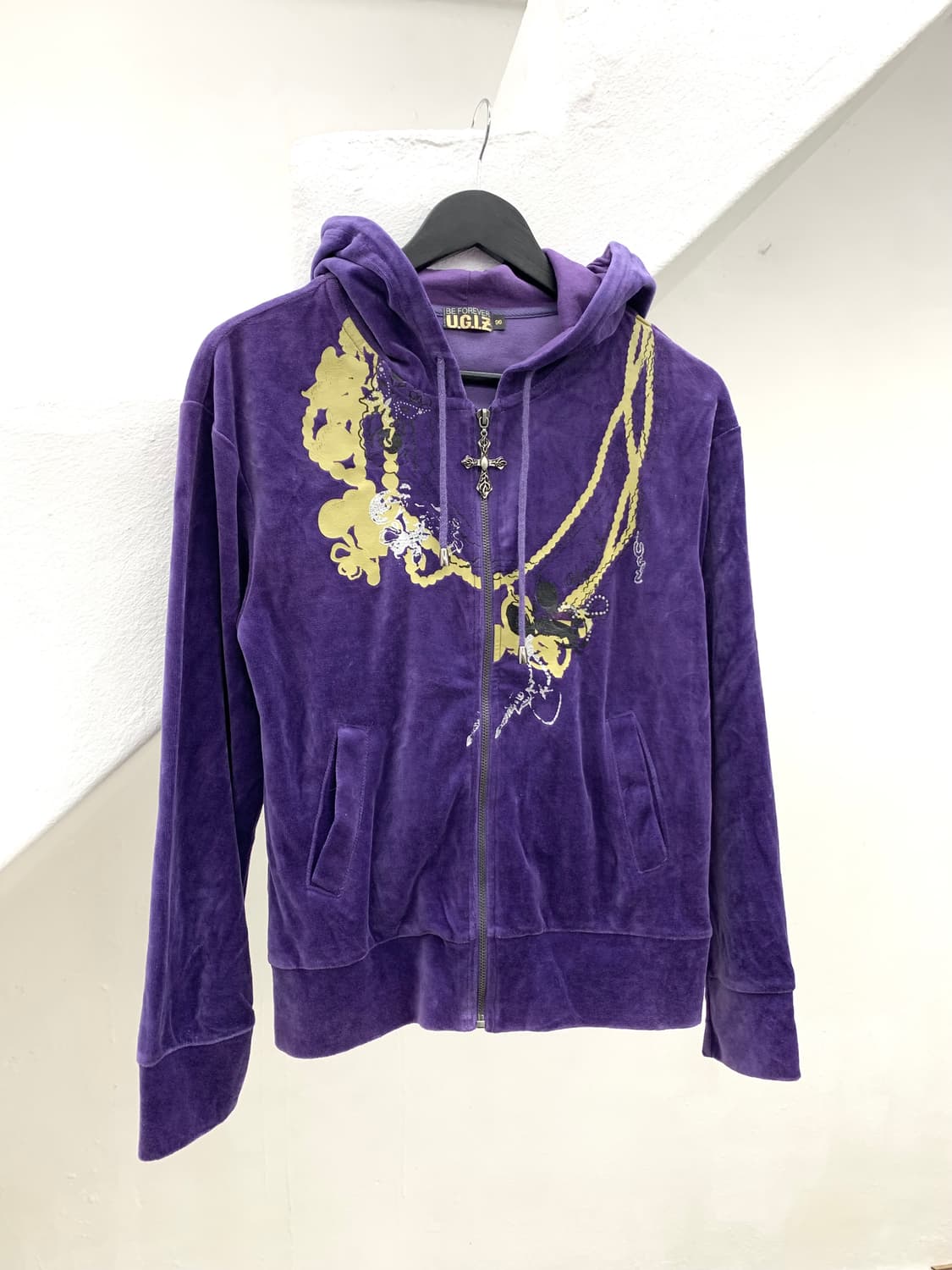 Cross detail ethnic mood hoodie  상품이미지4