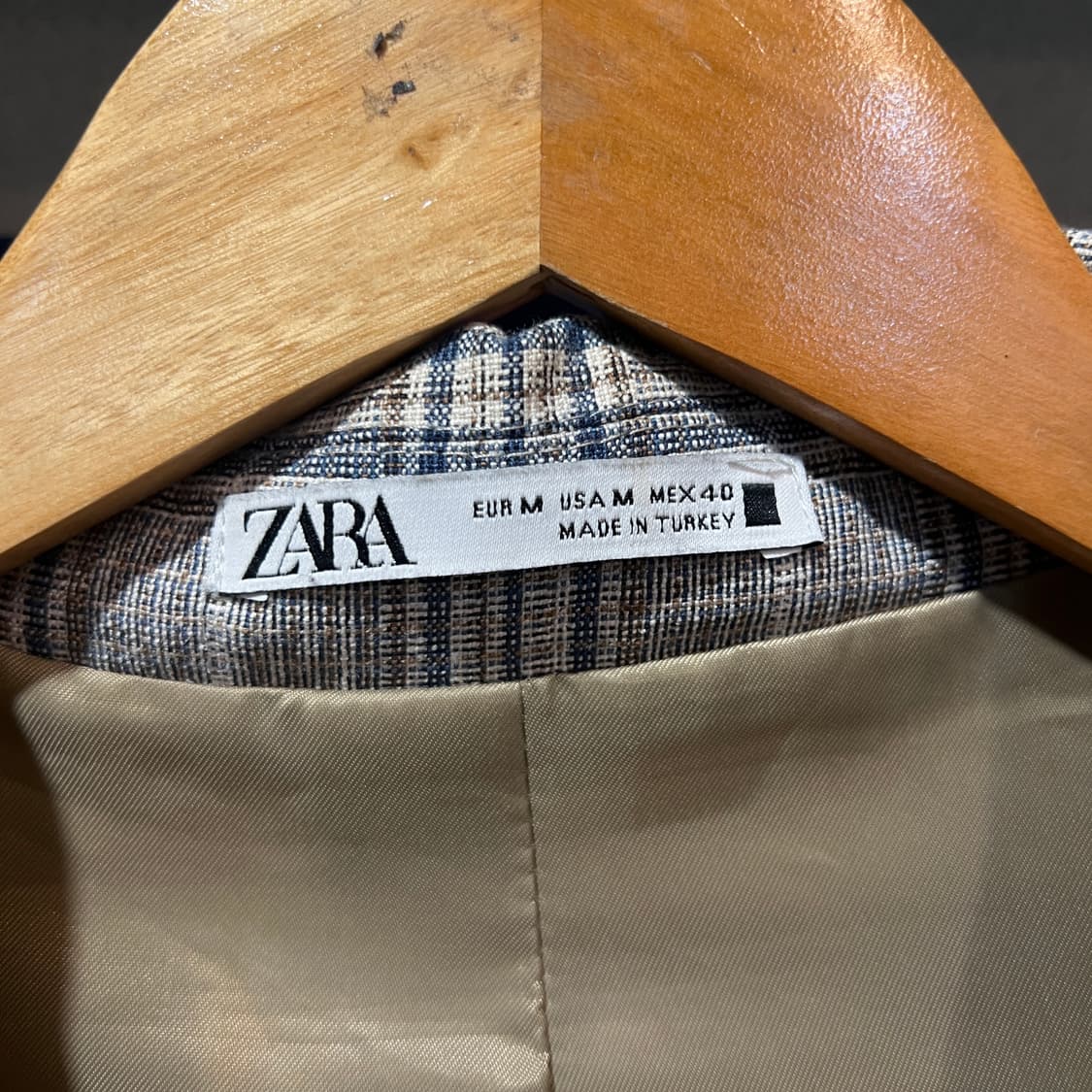 자라 체크 자켓 상품이미지3