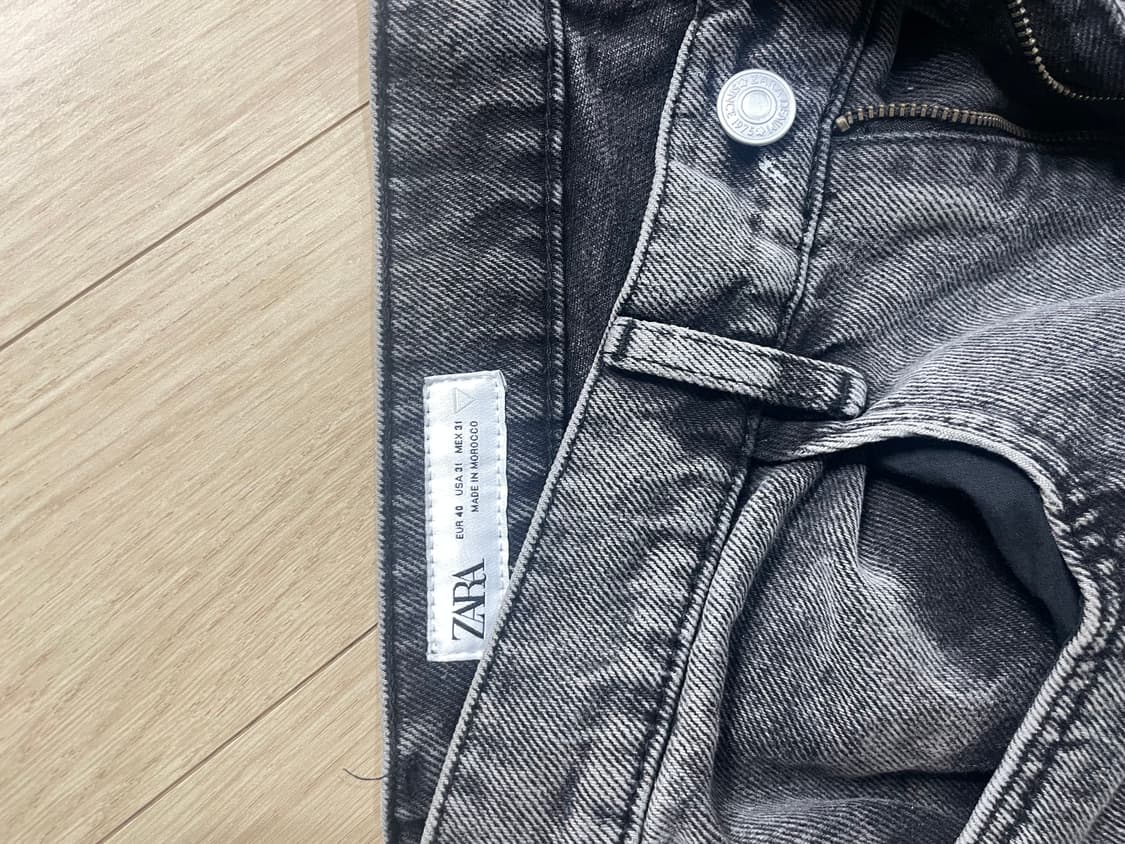 자라 워싱 포켓 카고 데님 팬츠 (40사이즈 30-32 추천) 상품이미지3