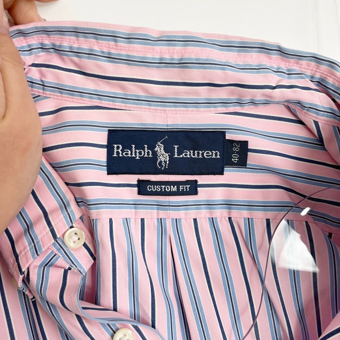F1 폴로 랄프로렌 커스텀핏 스트라이프 셔츠 L-LL사이즈 상품이미지5