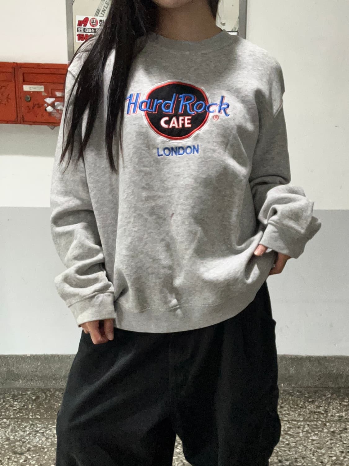 90s HARD ROCK CAFE "London" 스웻 맨투맨 상품이미지1