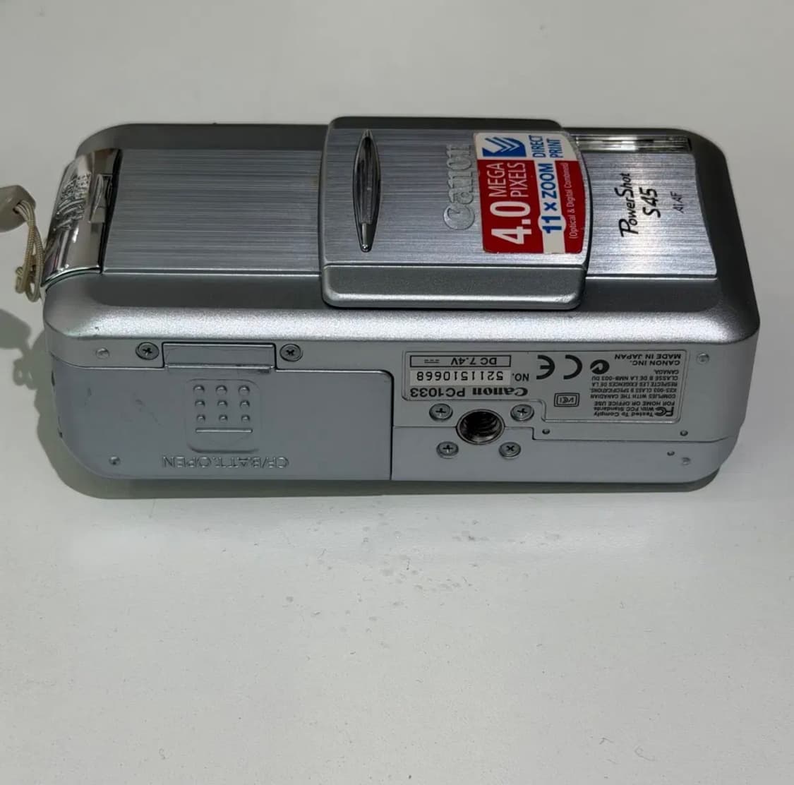 (희귀) Canon 캐논 파워샷 S45 상품이미지4