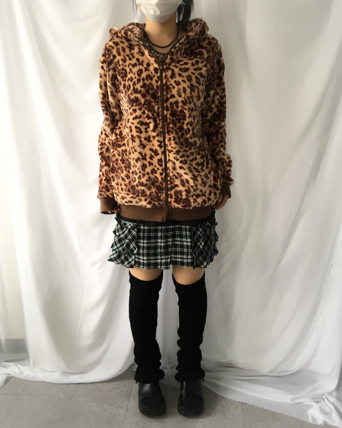 Check pattern mini skirt 상품이미지6