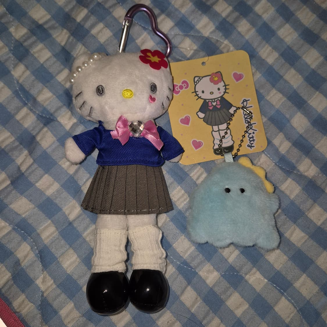 갸루교복 롱다리 키티 키링 상품이미지4