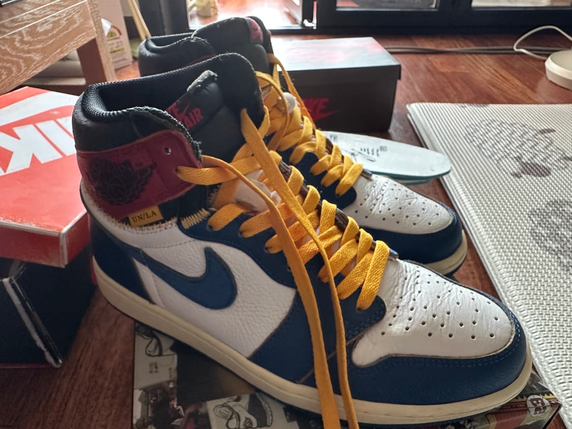 (280size) 나이키 에어 조던 1 레트로 하이 유니온 블루토 상품이미지2