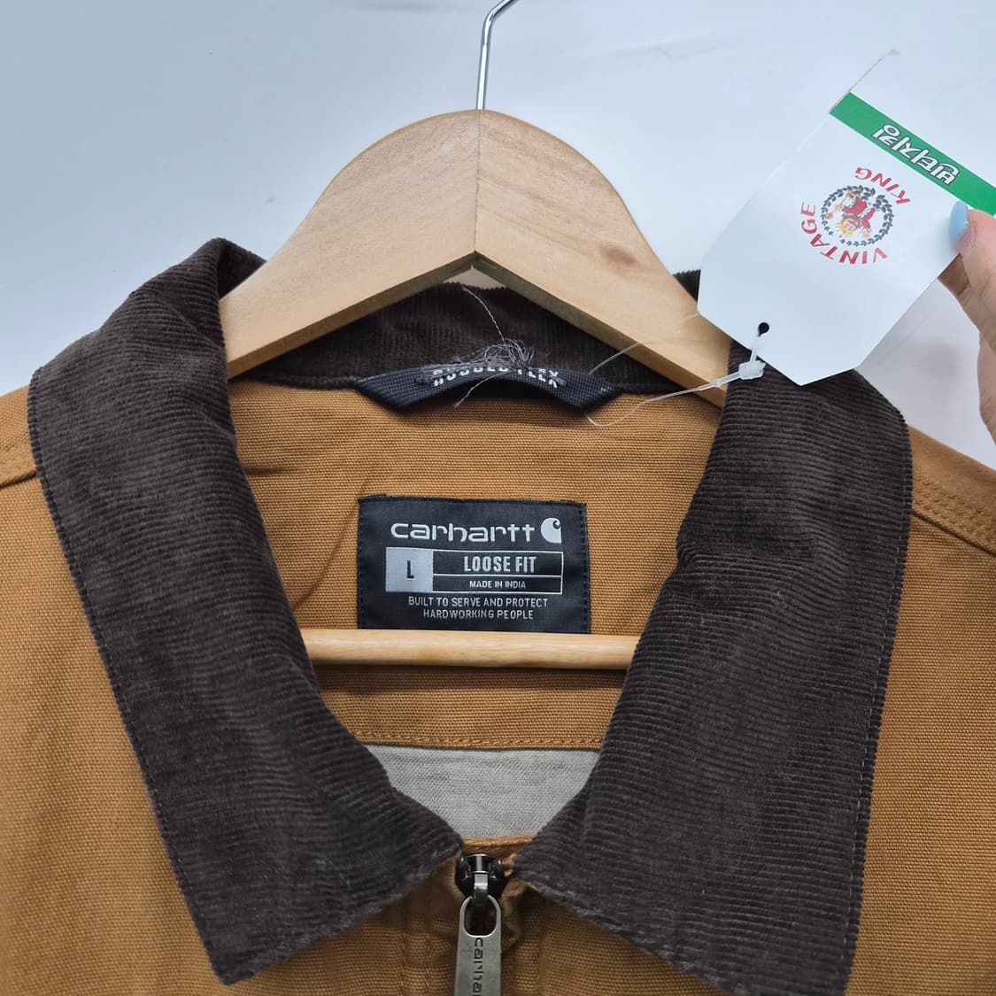 칼하트 브라운 디트로이트 자켓 남성 L 상품이미지4