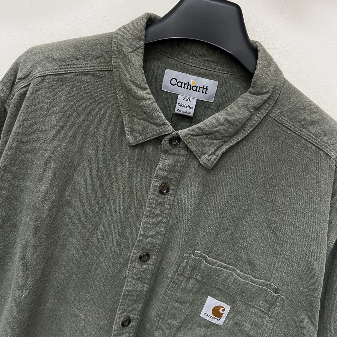칼하트 리메이크 올리브카키 긴팔 셔츠 남방 2XL 상품이미지3