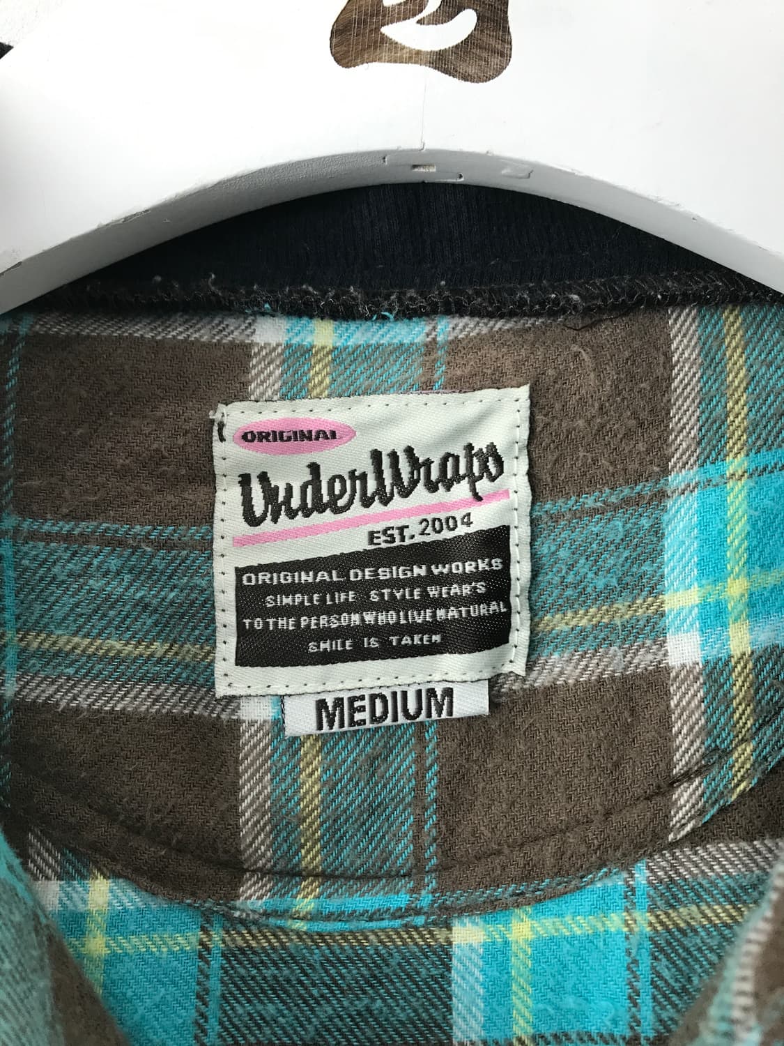 'UnderWrap' Plaid Mint Zip Up Hoodie 상품이미지7