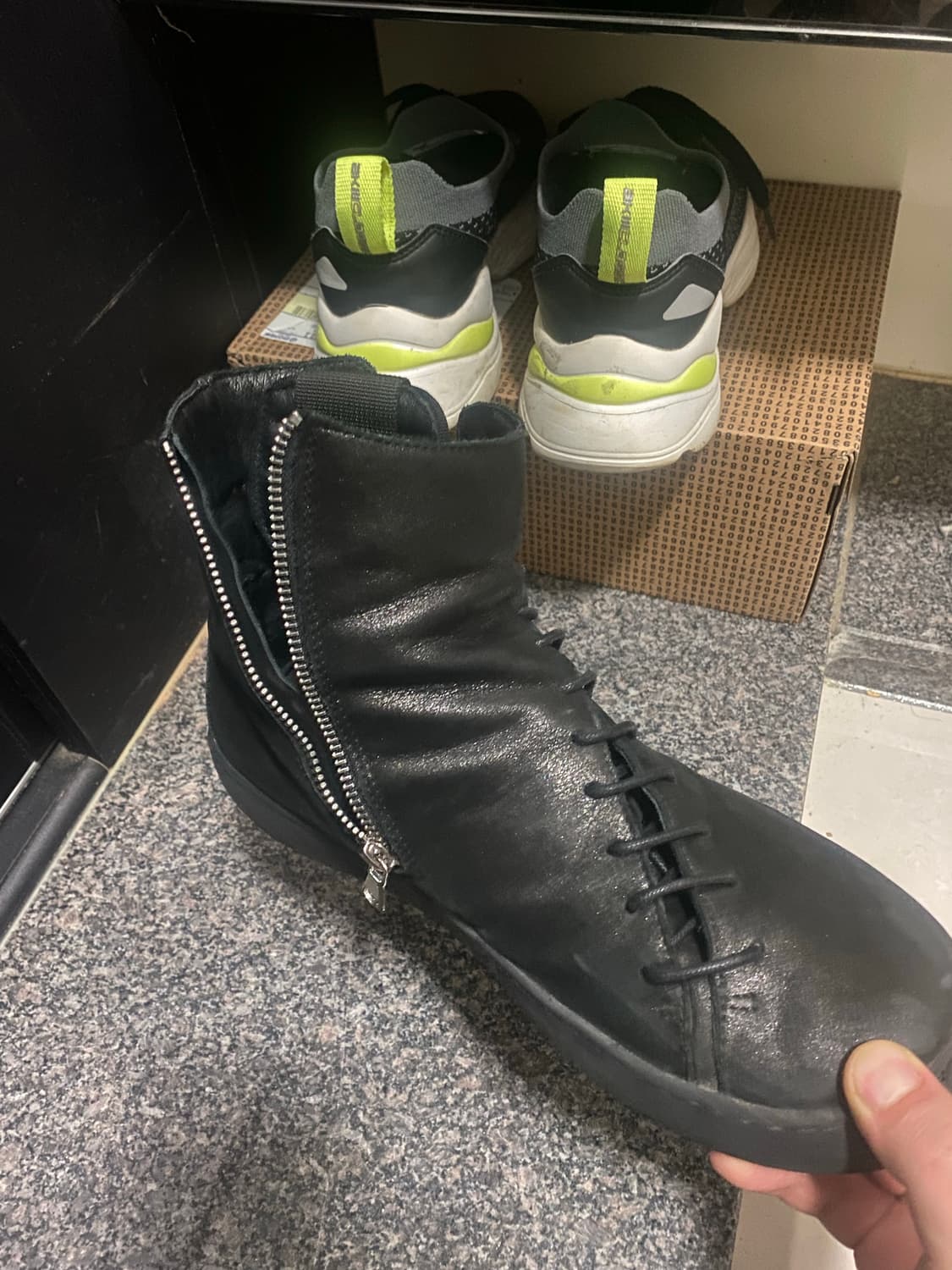 Japanese handmade leather 다크웨어 신발 상품이미지3