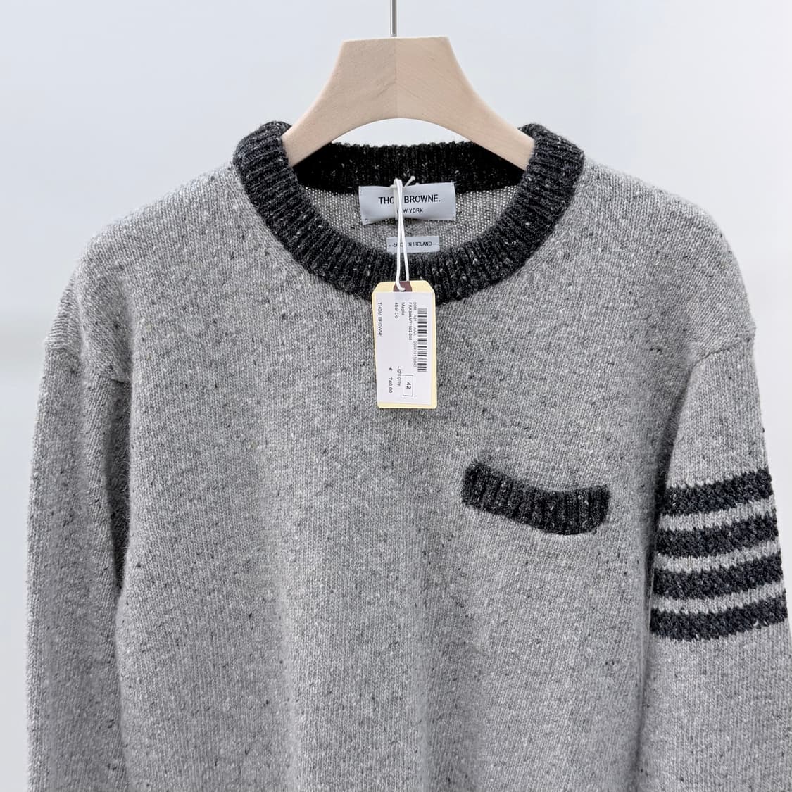 [미사용/42] 톰브라운 사선완장 여성 모헤어 트위드 니트 상품이미지3