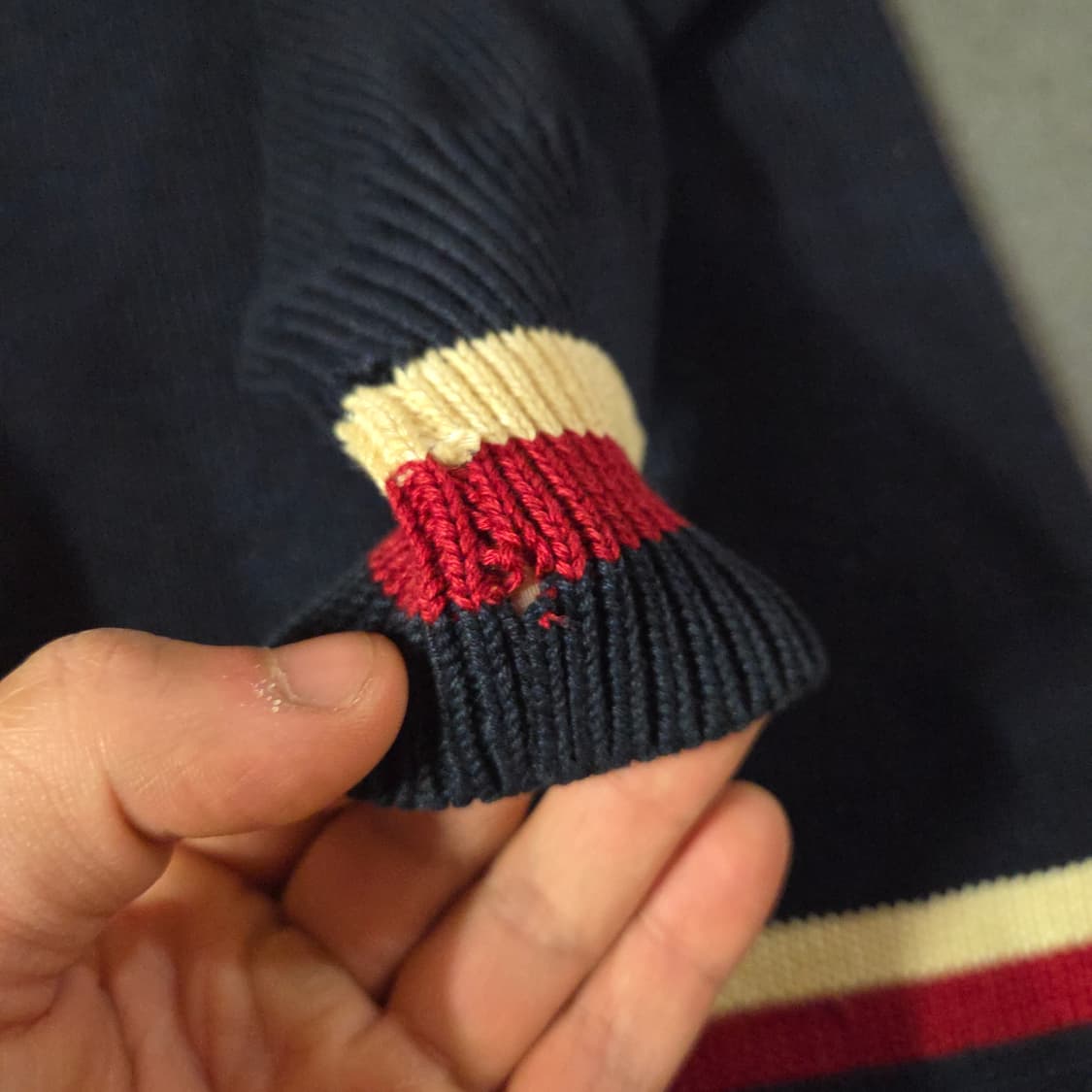 폴로 올아메리칸 피마코튼 숄 카라 가디건 M 상품이미지9