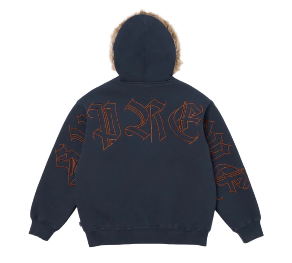 (M) 슈프림 퍼 후드집업 Faux fur zip up hooded 상품이미지1