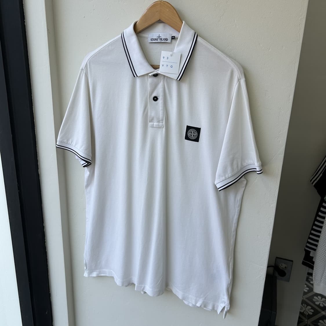 14859 - 스톤아일랜드 로고 패치 반팔 카라티 상품이미지2