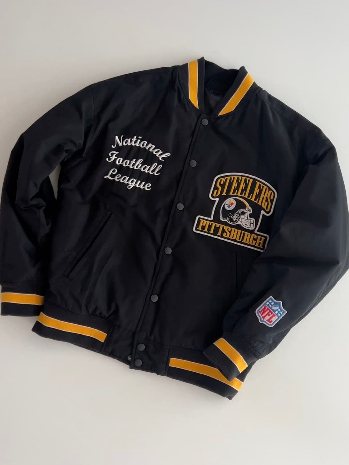 NFL x GU 피츠버그 스틸러스 올드스쿨 바시티 자켓 S 상품이미지2