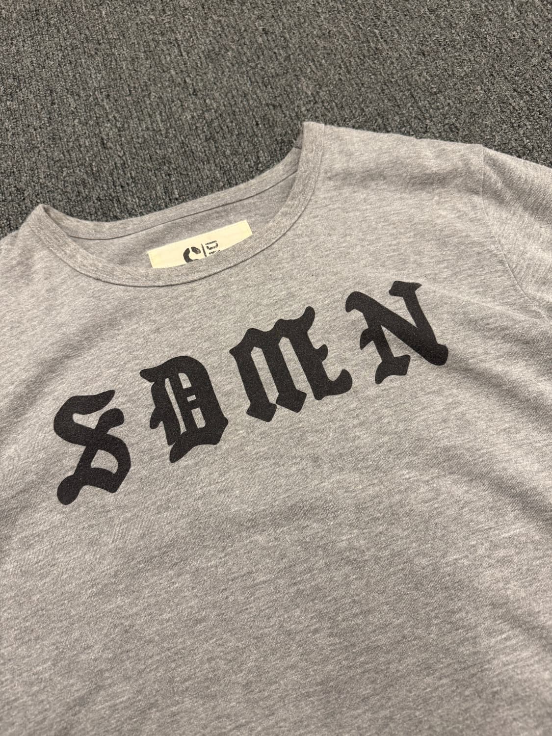 L)Japanese vintage 레터링 프린팅 그레이 롱슬리브 상품이미지6