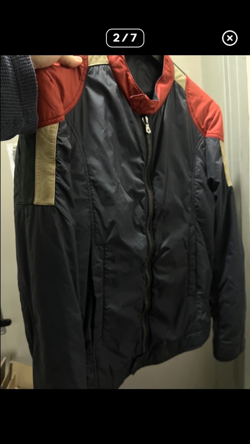 Dolce & Gabbana 00s nylon leather jacket 상품이미지2