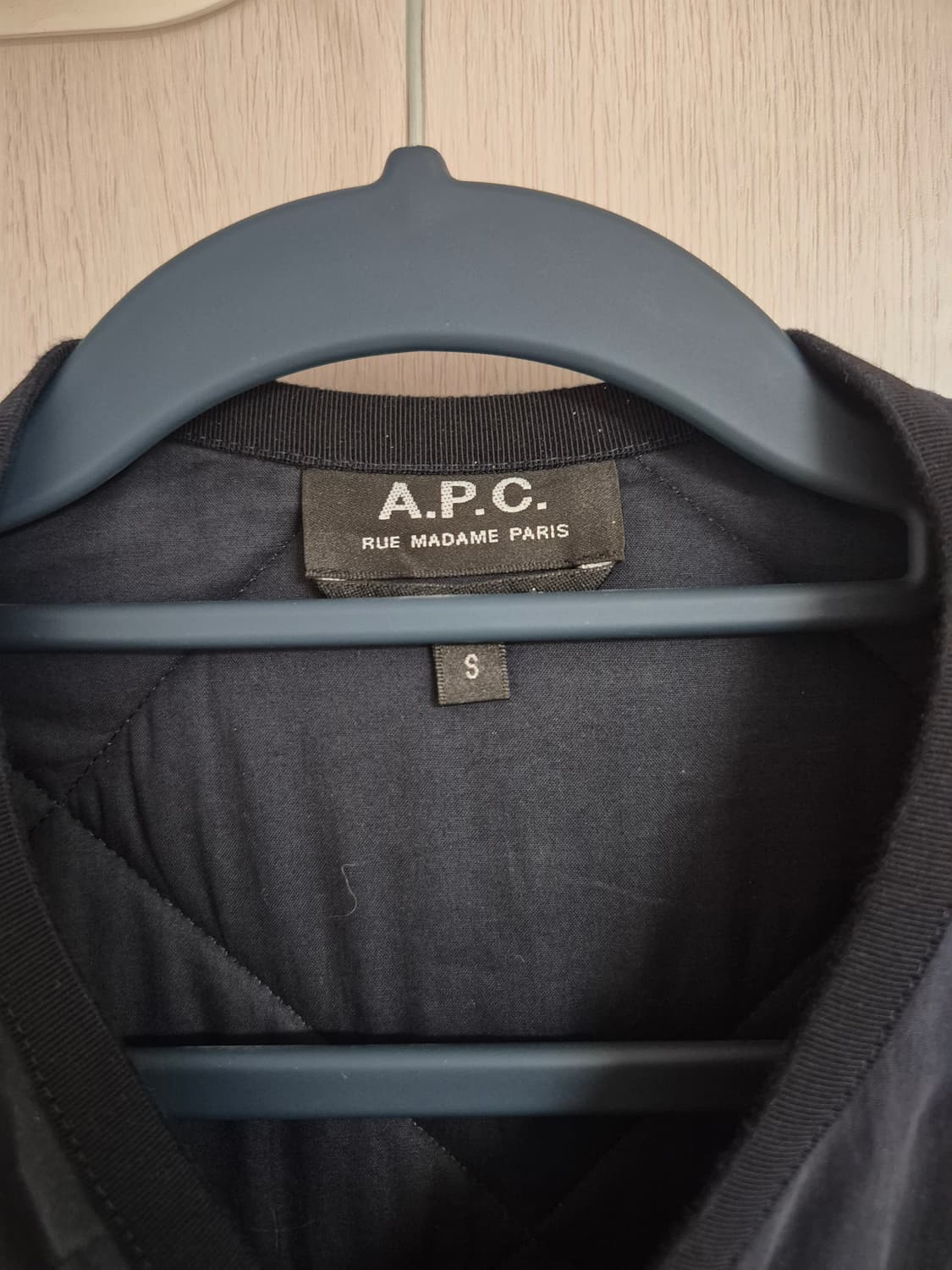 apc 퀼팅 라이너 자켓 네이비 S 상품이미지2