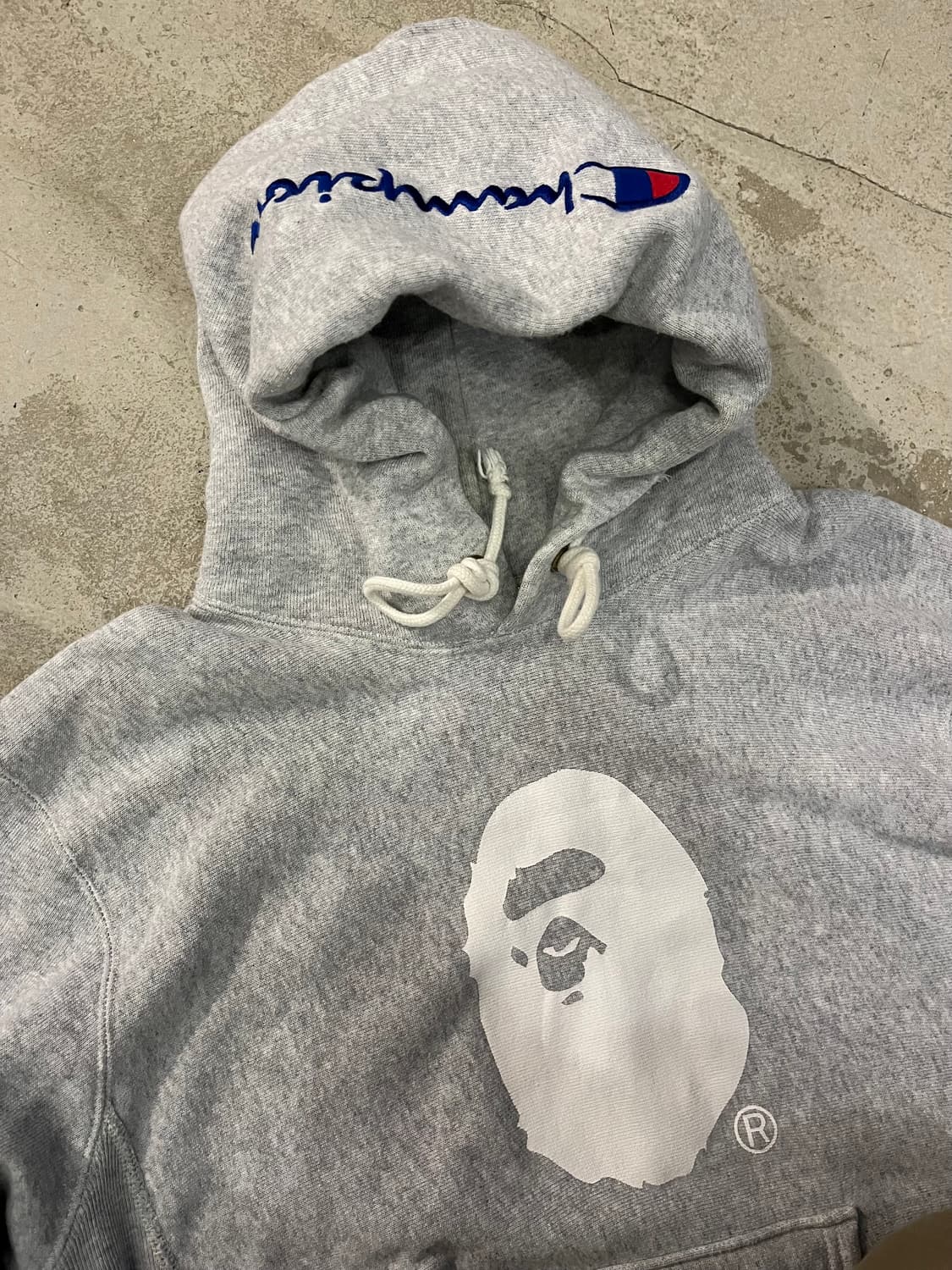 빈티지 베이프 x 챔피온 후드 상품이미지3