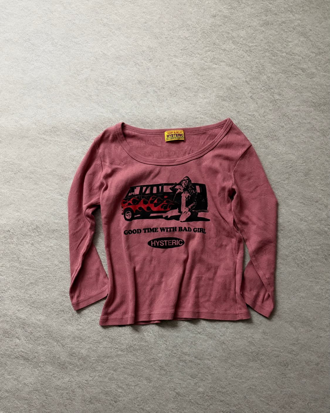 히스테릭글래머 그래픽 칠부슬리브 상품이미지1