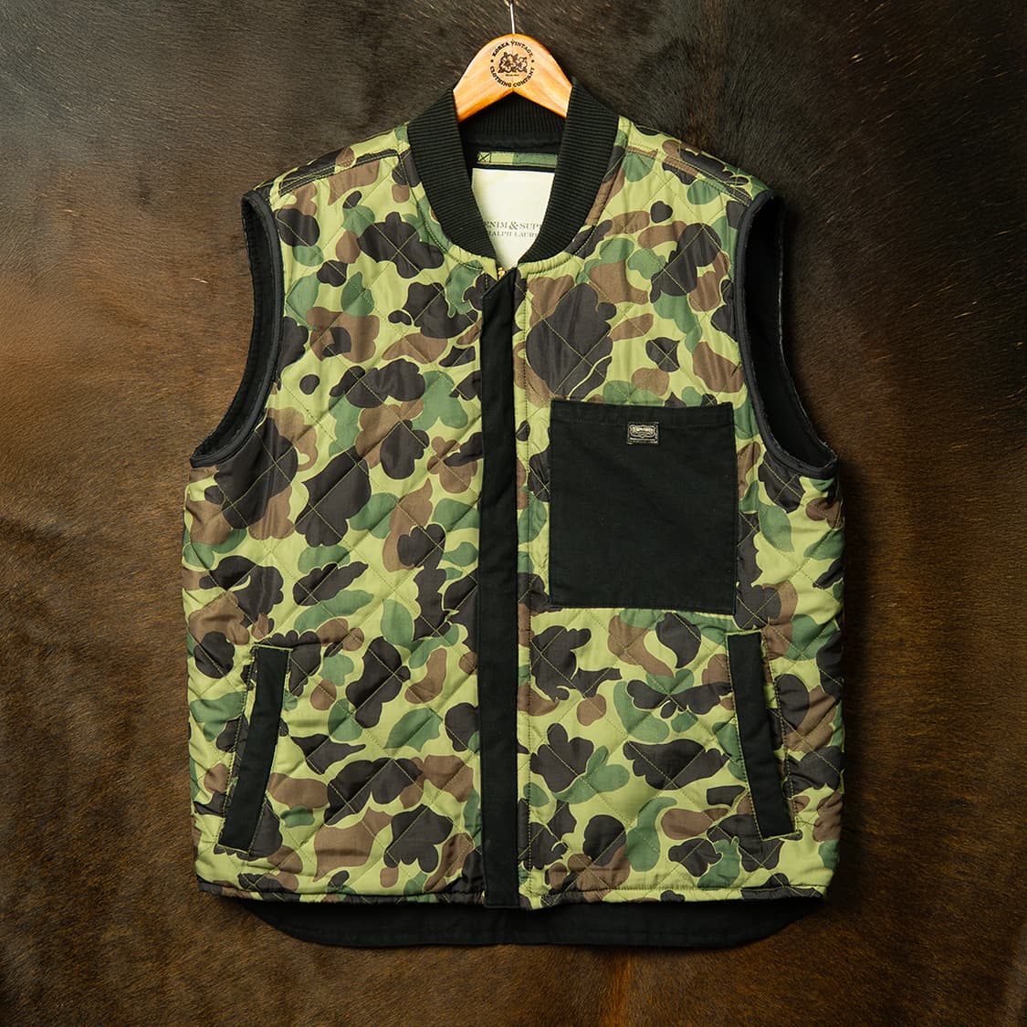[XL] 데님앤서플라이 랄프로렌 카모 퀼팅 베스트  상품이미지1