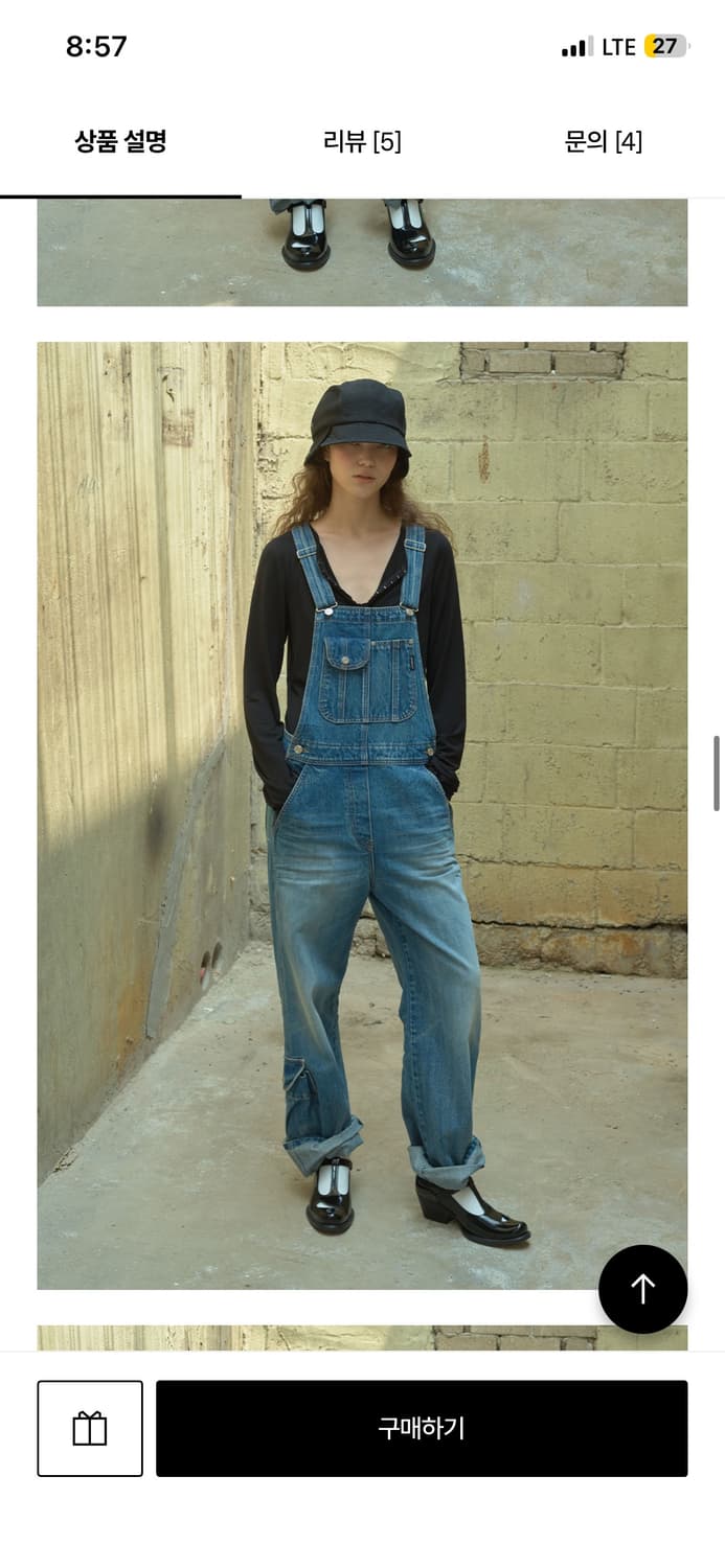 (거의 새상품) openyy 후크 헨리 롱슬리브 블랙m 상품이미지2