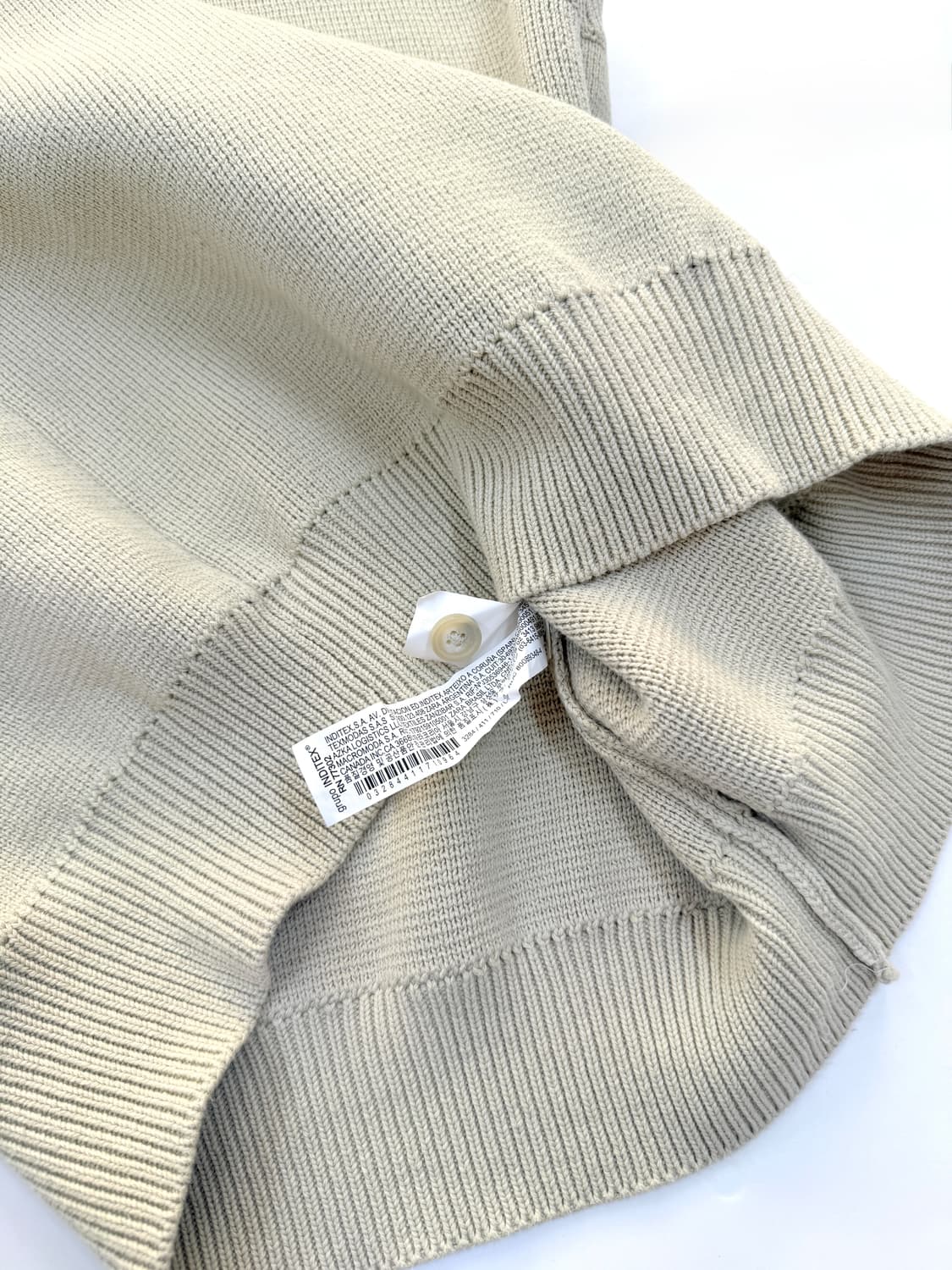 ZARA 아이보리 니트조끼 상품이미지4