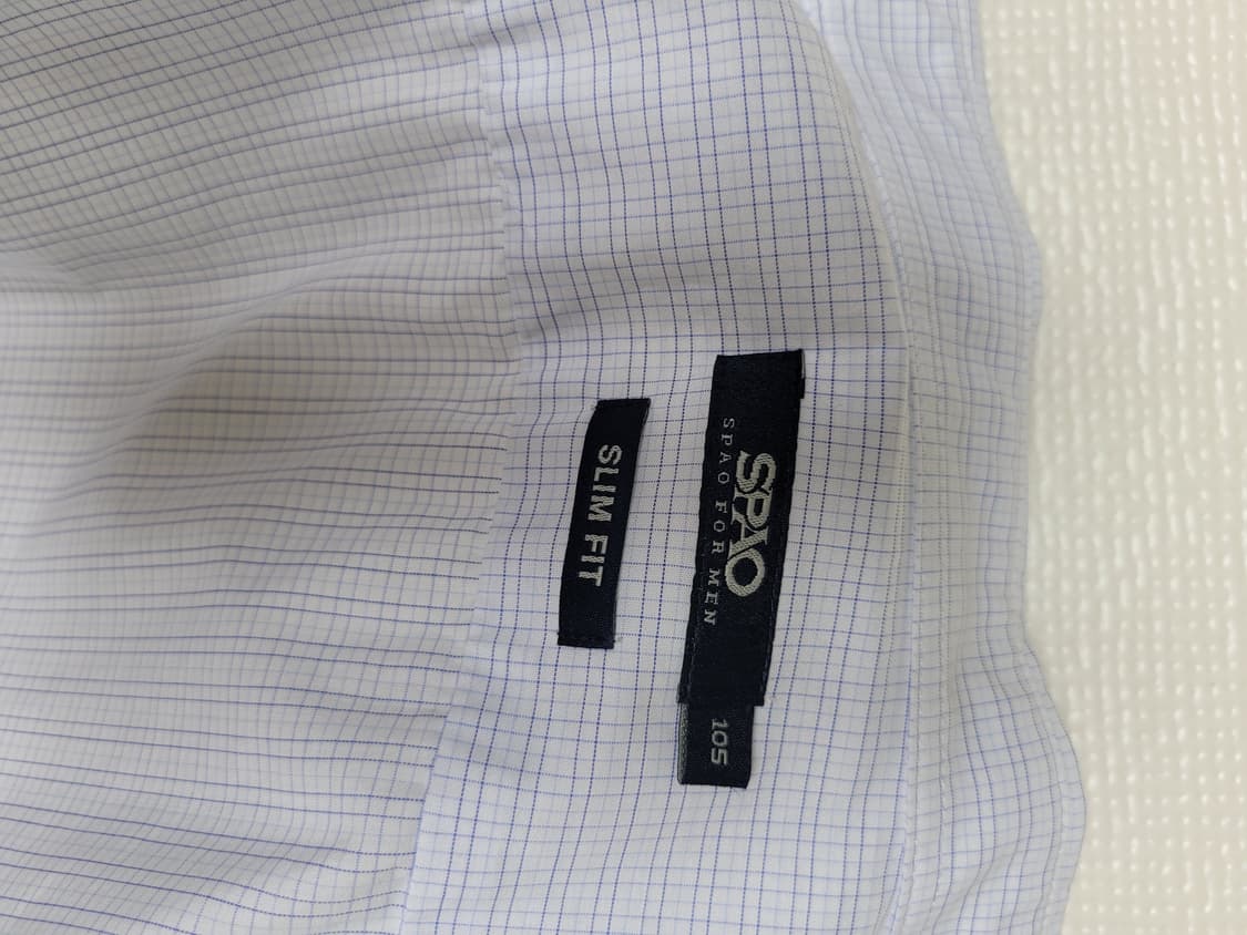 스파오포맨 SPAO for men 슬림핏 셔츠 105 스카이블루 상품이미지9