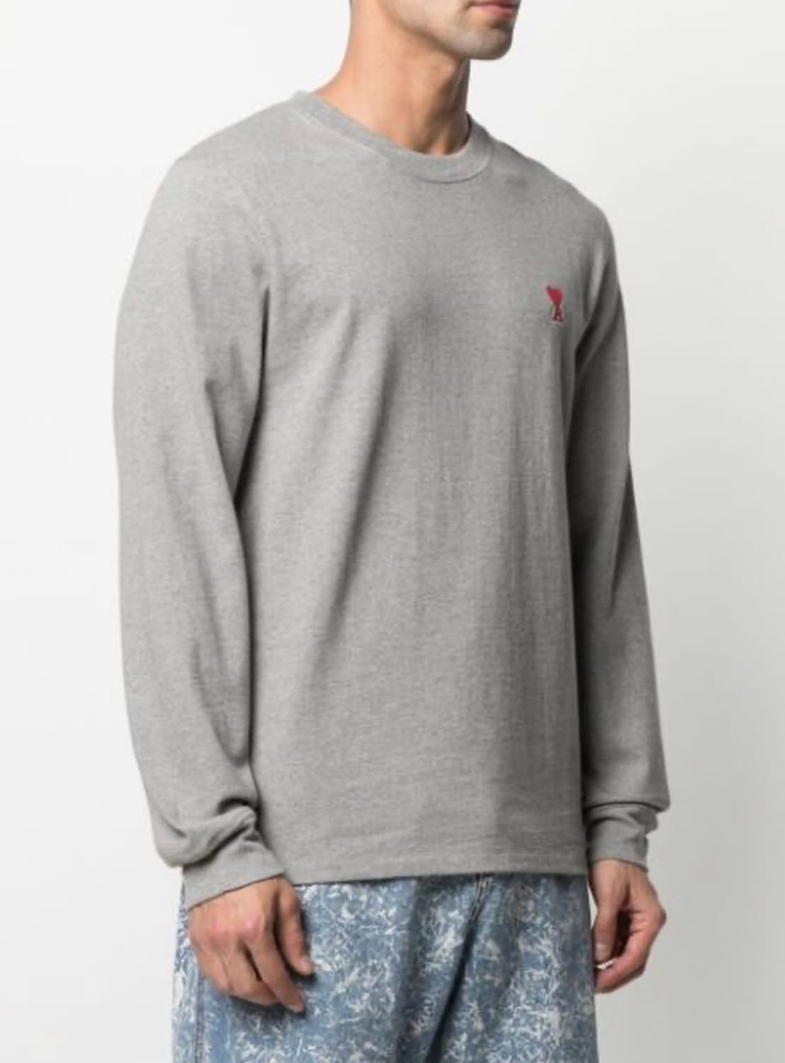 AMI 아미 하트 롱슬리브 긴팔 티셔츠 그레이 L 상품이미지3