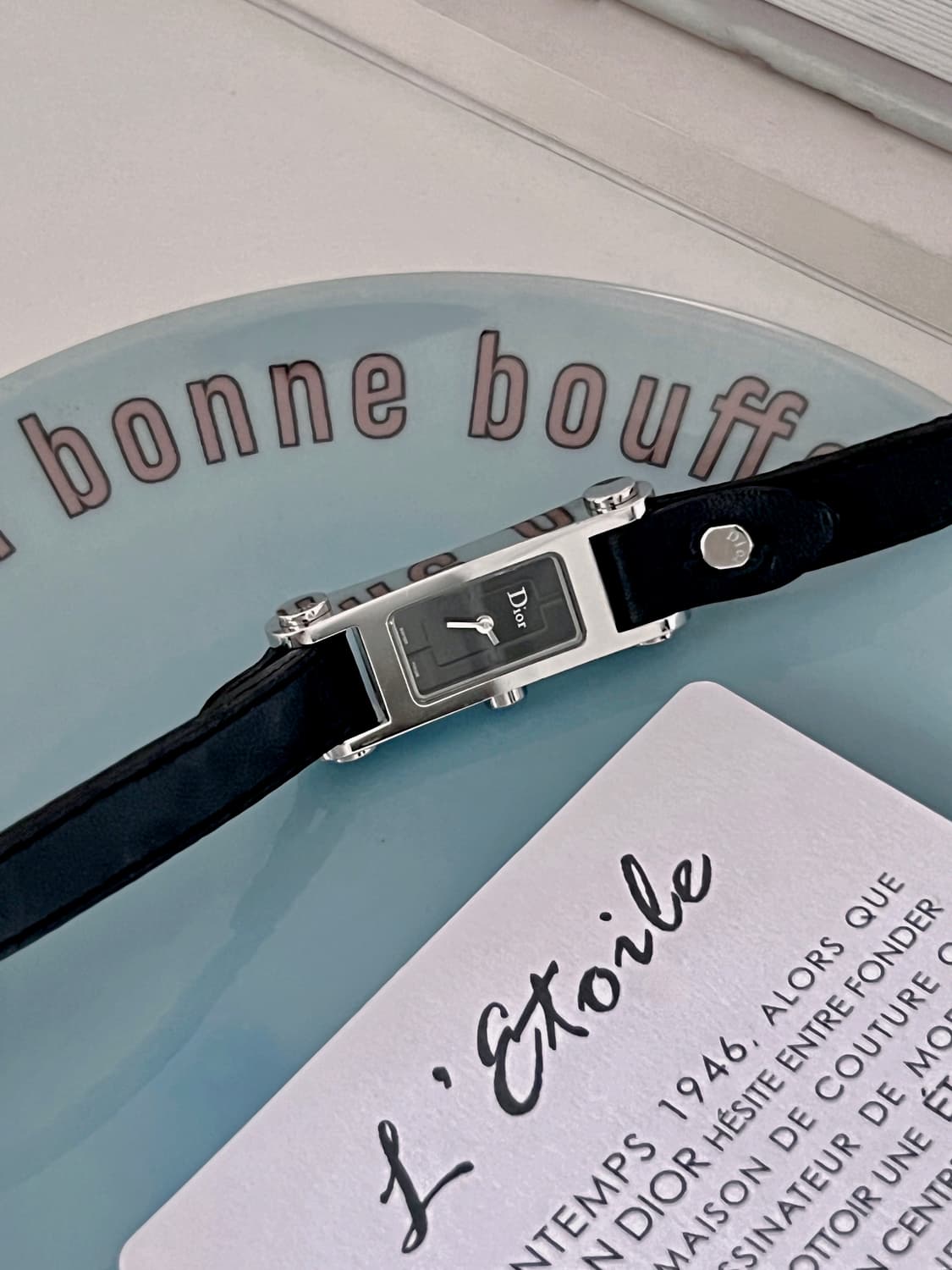 Christian Dior 블랙 다이얼 렉탱글 디올 시계  상품이미지6