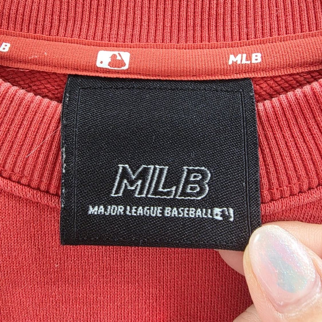 [프립]XS/MLB 맨투맨 레드 상품이미지6