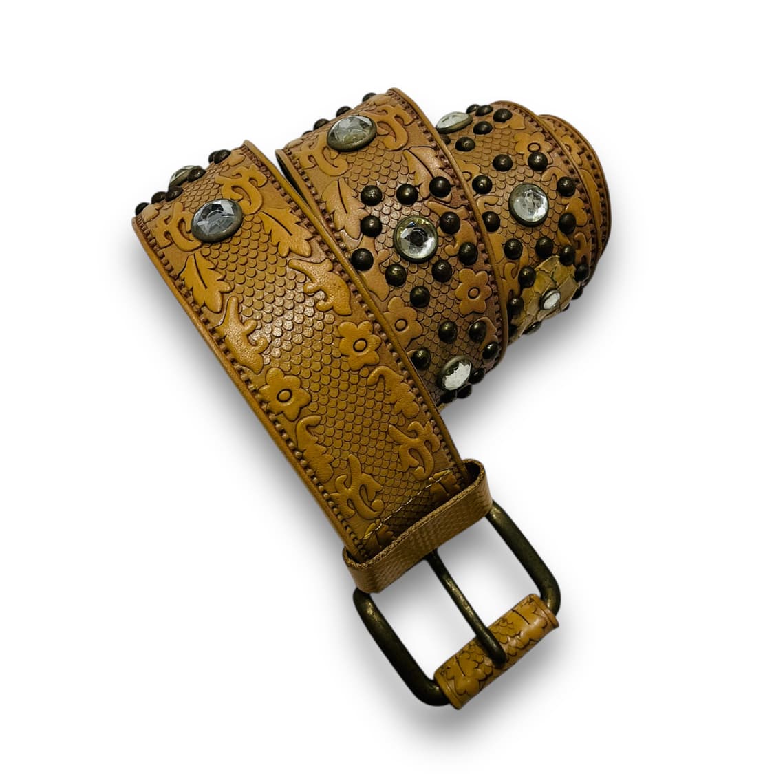 American 90s Gemstone Snake Western Belt 상품이미지3