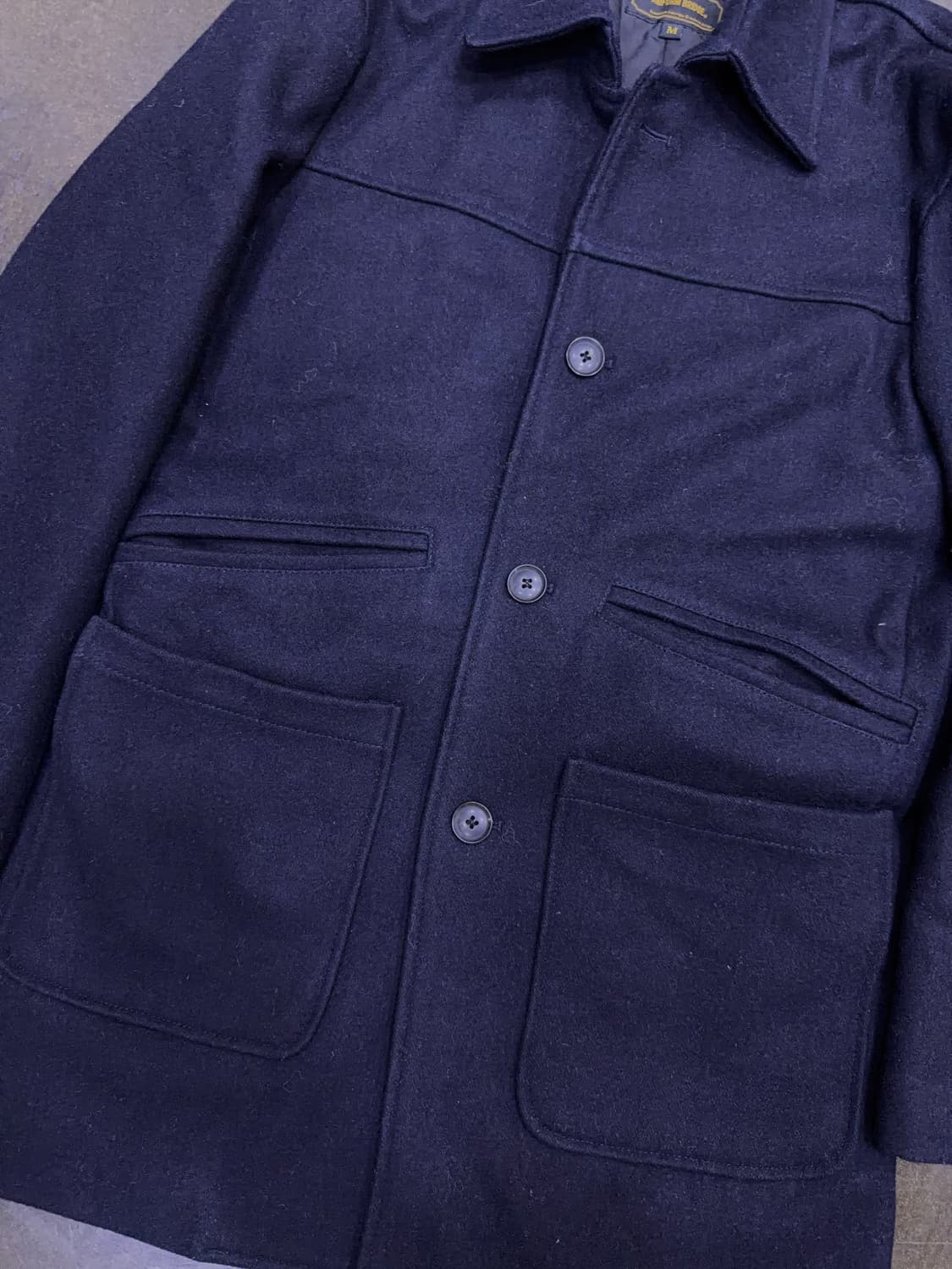 유니폼브릿지 울 포켓 하프코트 M 상품이미지4