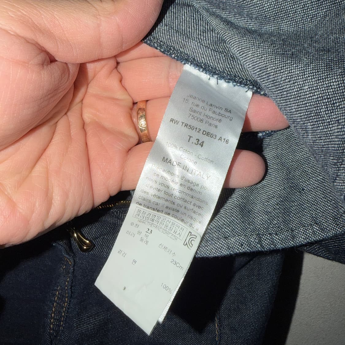 랑방 와이드핏 여성 데님 팬츠 23 (여성 26정도) 상품이미지6