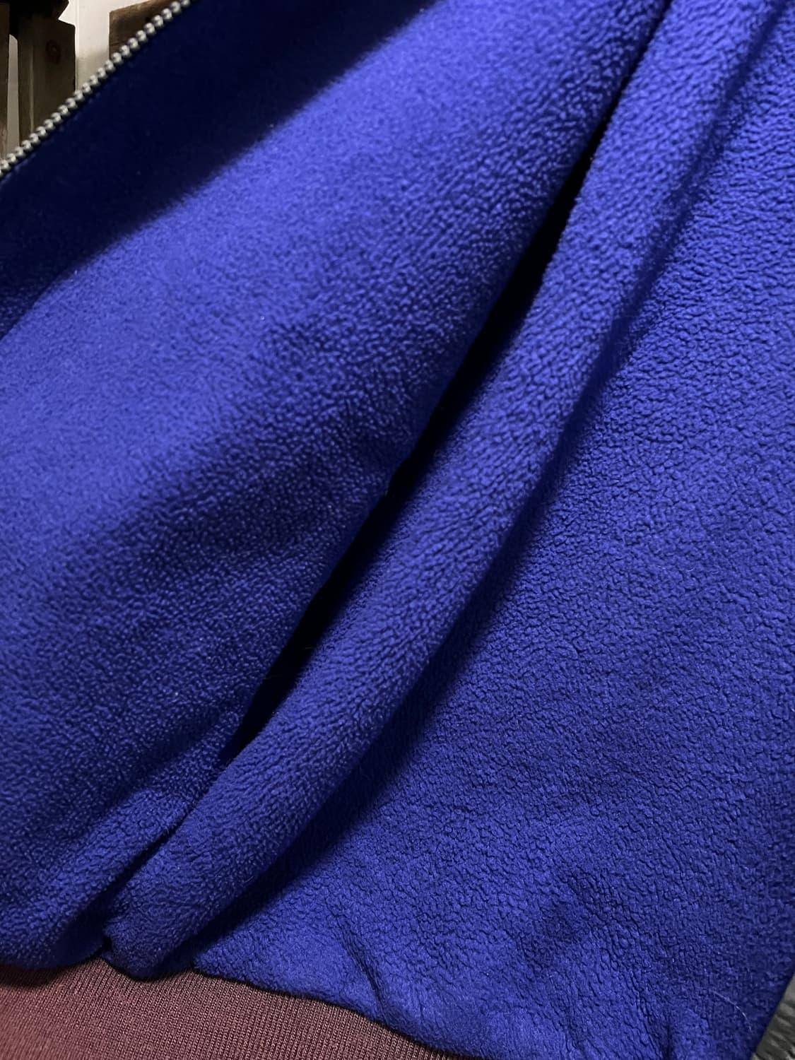 [XL]90's 엘엘빈 USA 차콜그레이 플리스 웜업 자켓 상품이미지7