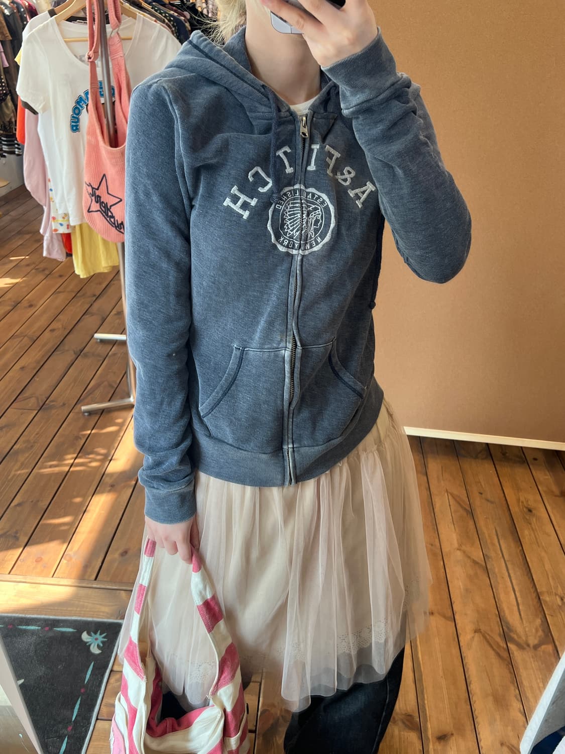 아베크롬비 네이비 후드집업 상품이미지5