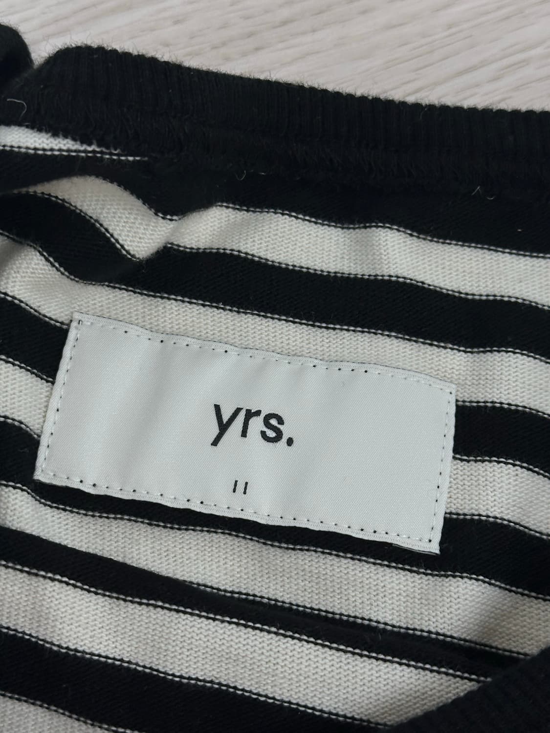 [M] 이얼즈어고 스트라이프 티셔츠 블랙 상품이미지3