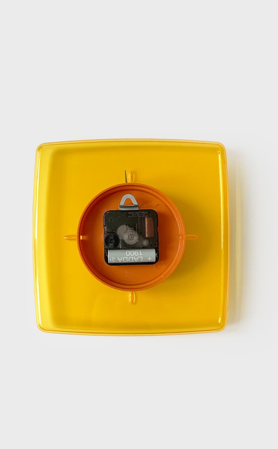 vintage ikea 90's orange wall clock 상품이미지7