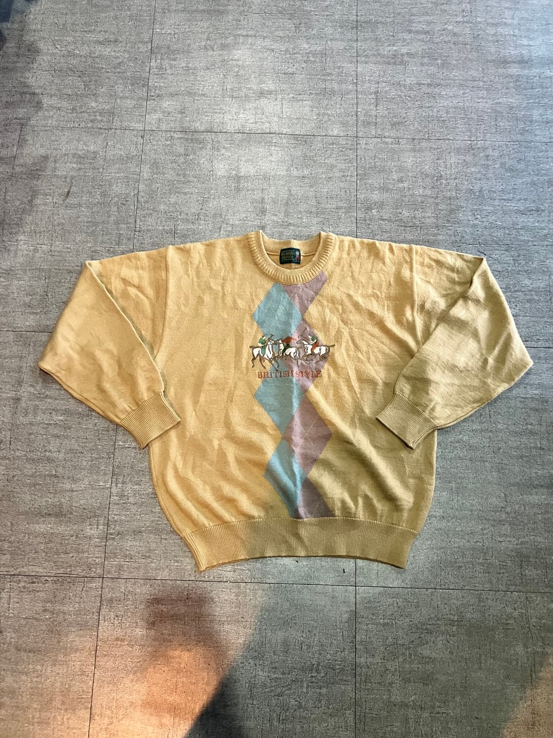 일본빈티지 Billrogers 올드스쿨아메카지 혁오풍 니트스웨터 상품이미지1