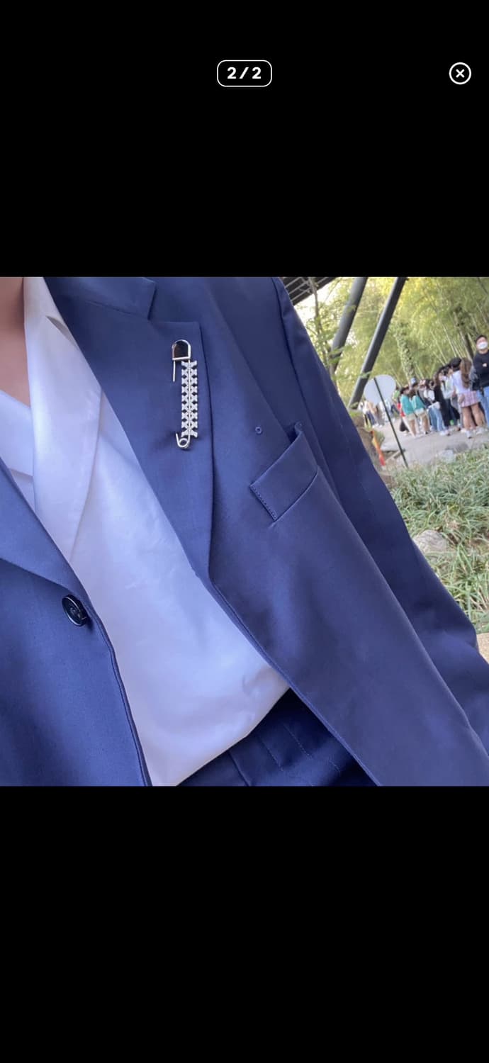 junne 준느 j17 네이비 블레이저 L사이즈 셋업 상품이미지2