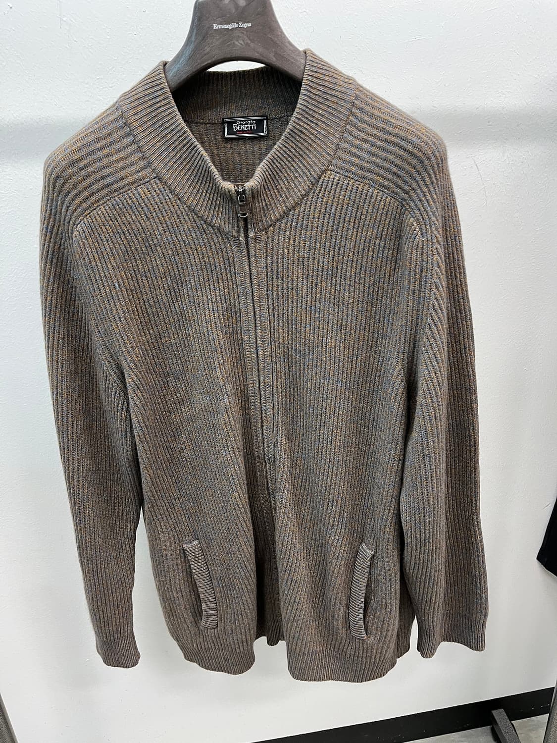 115) 조르지오베네티 캐시미어 니트집업  상품이미지3