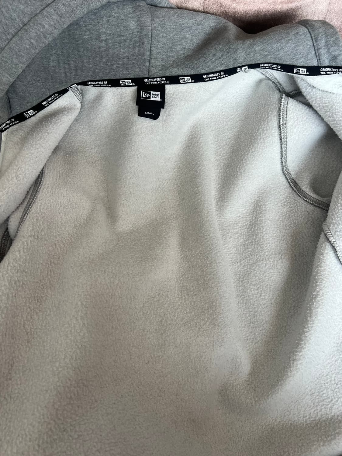 뉴에라 남여공용 그레이 후드집업점퍼 코튼점퍼 상품이미지6