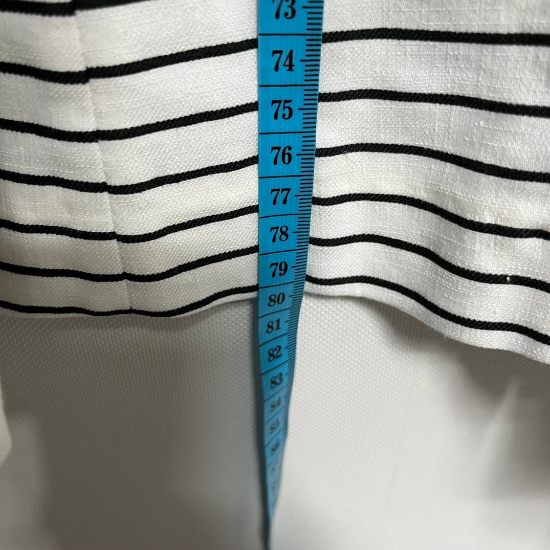 랑방 마 혼방 스트라이프 패턴 플레어 롱 스커트 61 상품이미지7