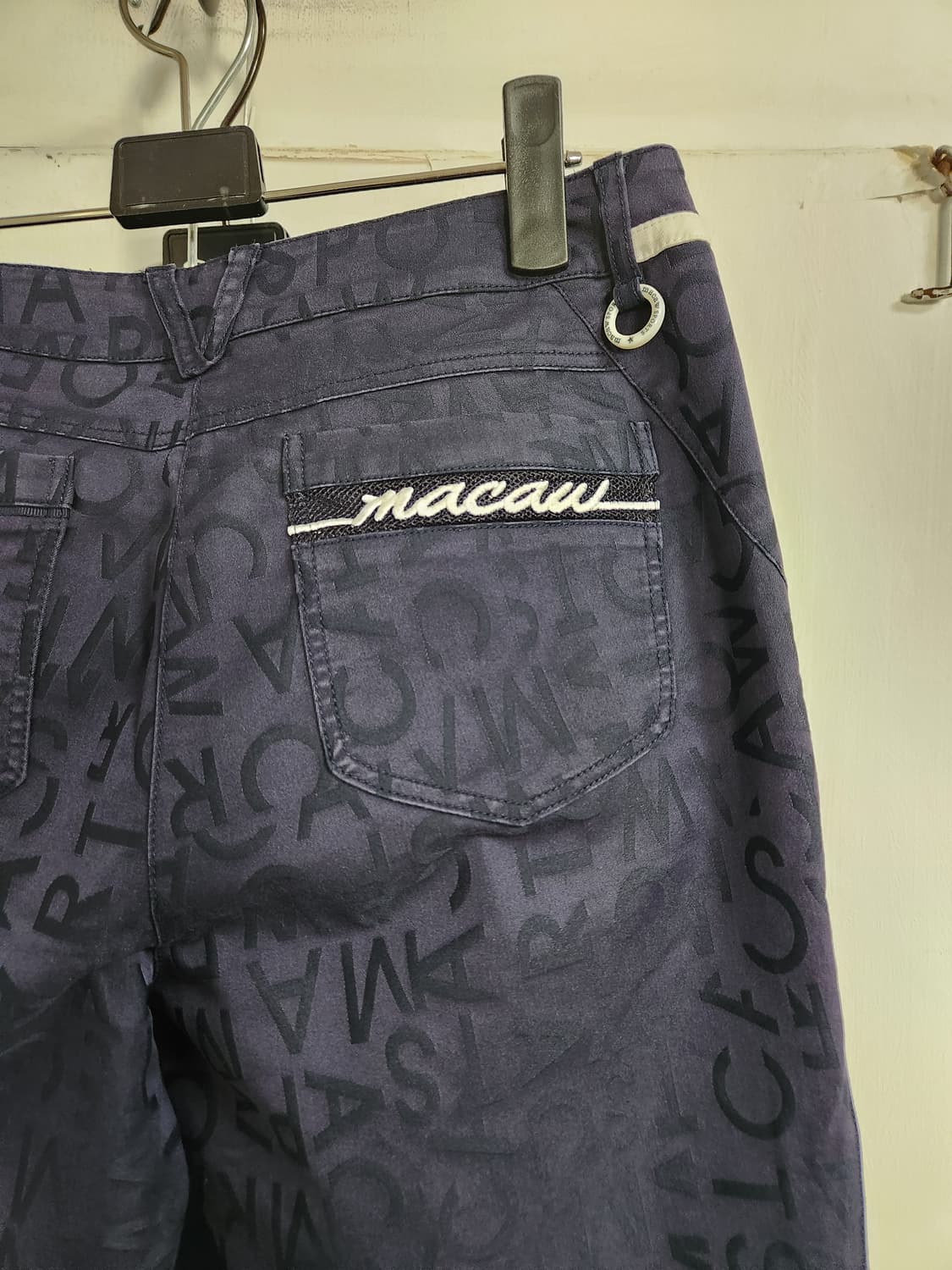 macaw 골프웨어 네이비 패턴 바지73(29) 상품이미지4