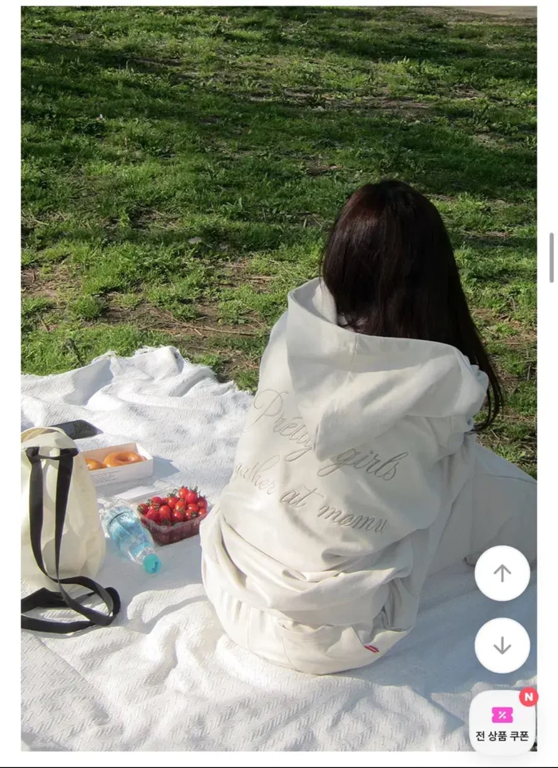 반값) 에이블리 모디무드 자체제작 후드집업 샌드베이지 상품이미지1