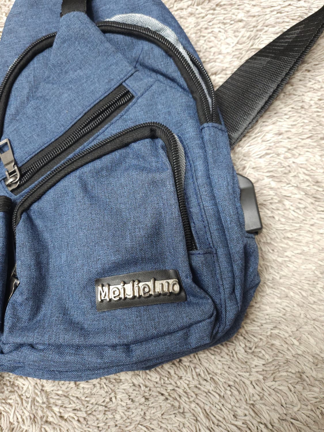 Meijieluo 블루 데님 슬링백 새제품 상품이미지4