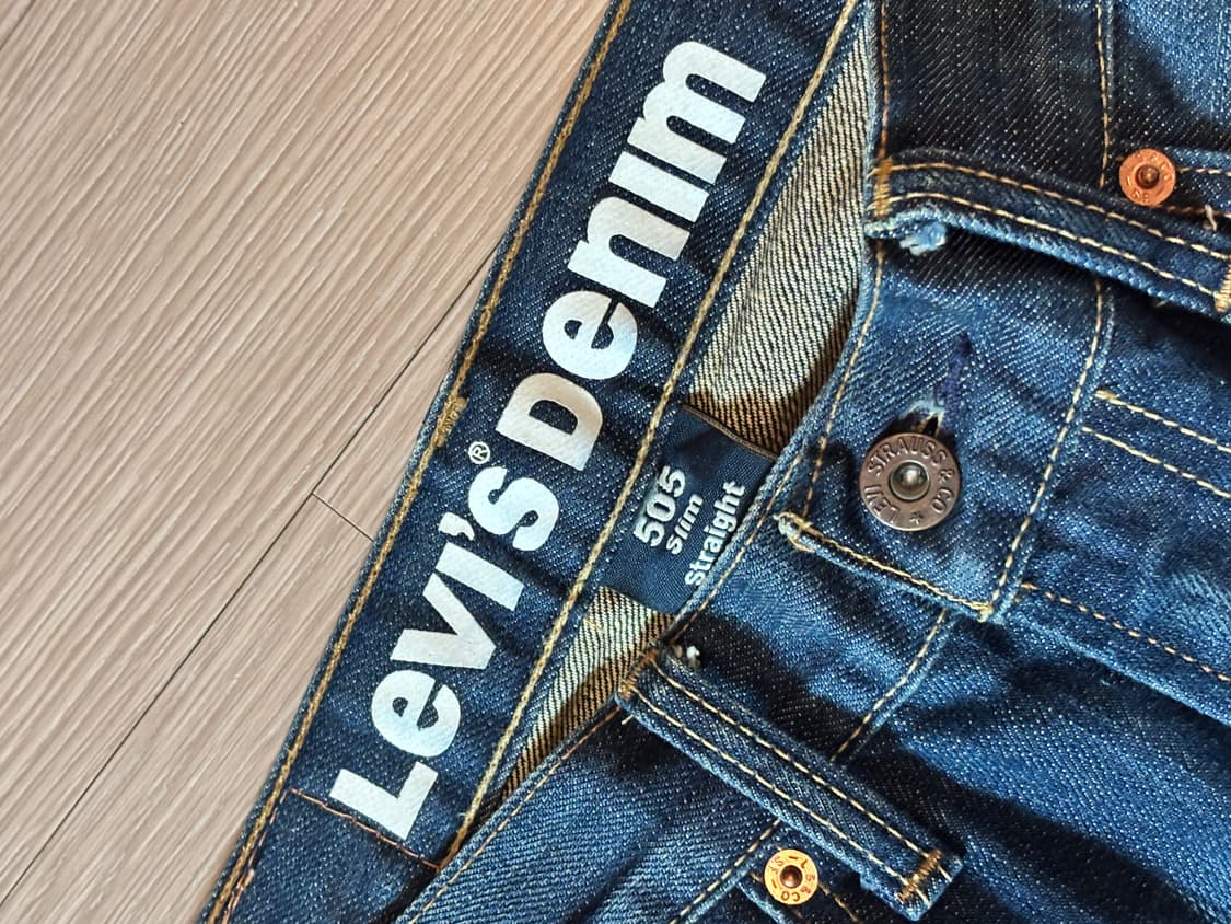 리바이스 505 슬림 스트레이트 청바지 30 33 상품이미지3