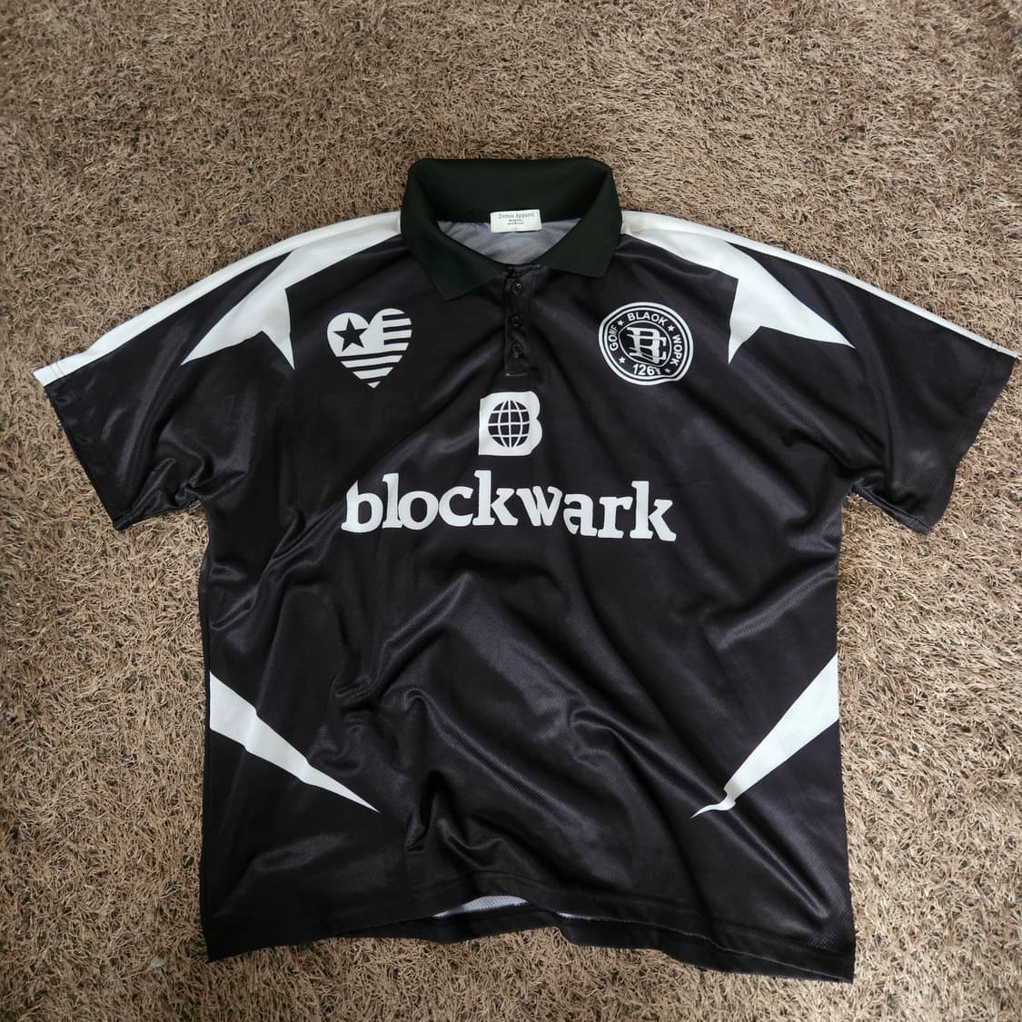 Zeross Apparel 오버핏 카라넥 반팔 저지 L 상품이미지1