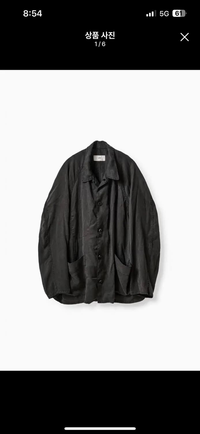 이얼즈 어고  리오셀 셔츠 자켓 더스티블랙 상품이미지3