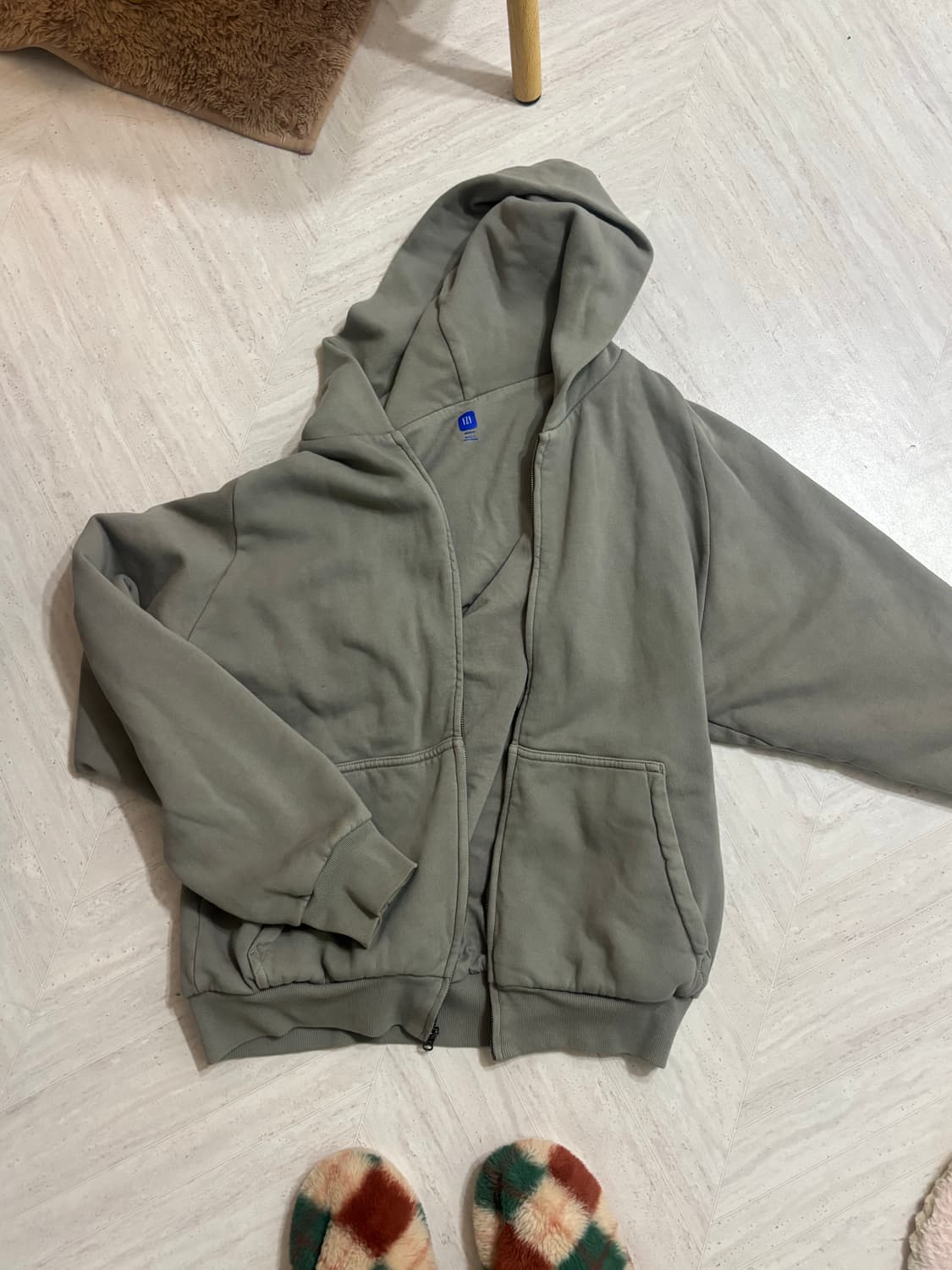 이지갭 후드집업 그레이 상품이미지1