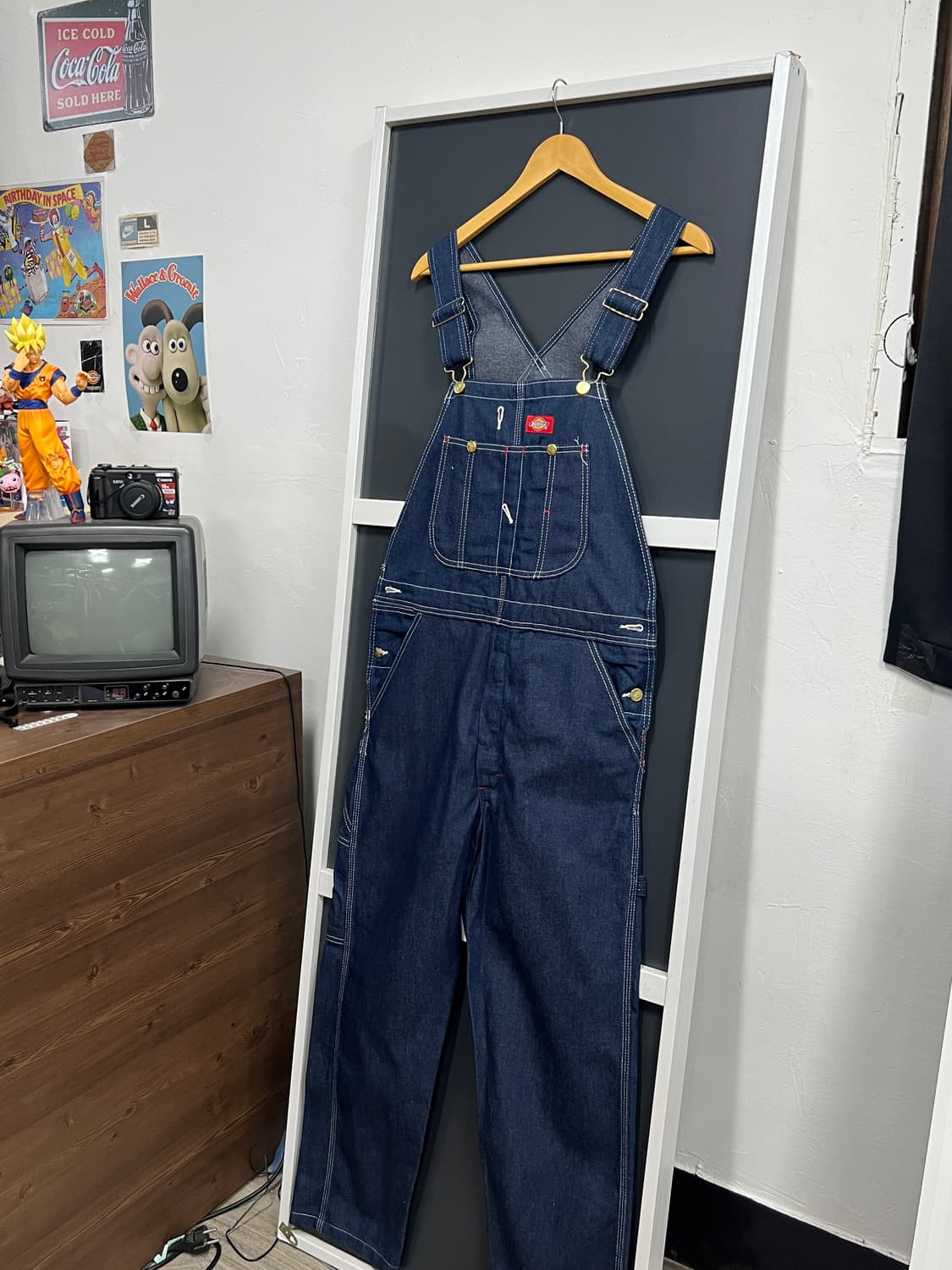 Dickies 디키즈 인디고 생지 빕 오버롤 멜빵 상품이미지1